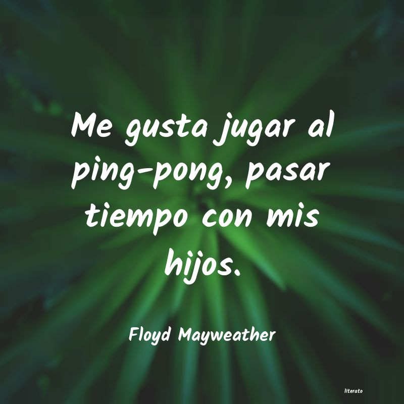 Frases de Floyd Mayweather