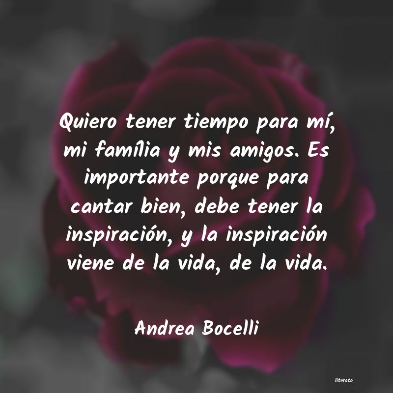 Frases de Andrea Bocelli - literato