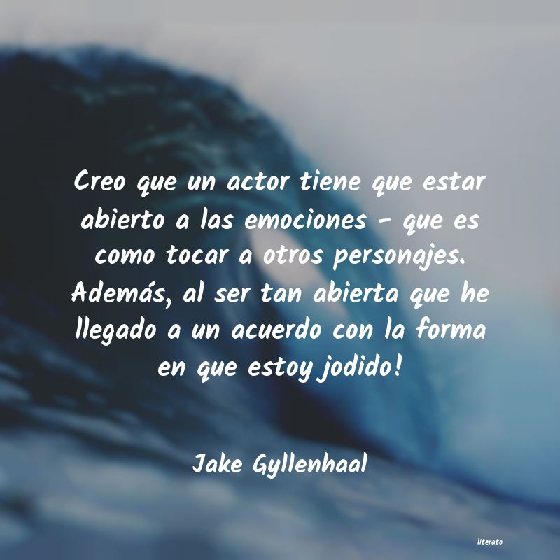 Frases de Jake Gyllenhaal