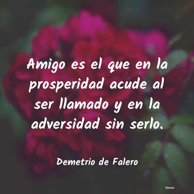 frases de Demetrio de Falero