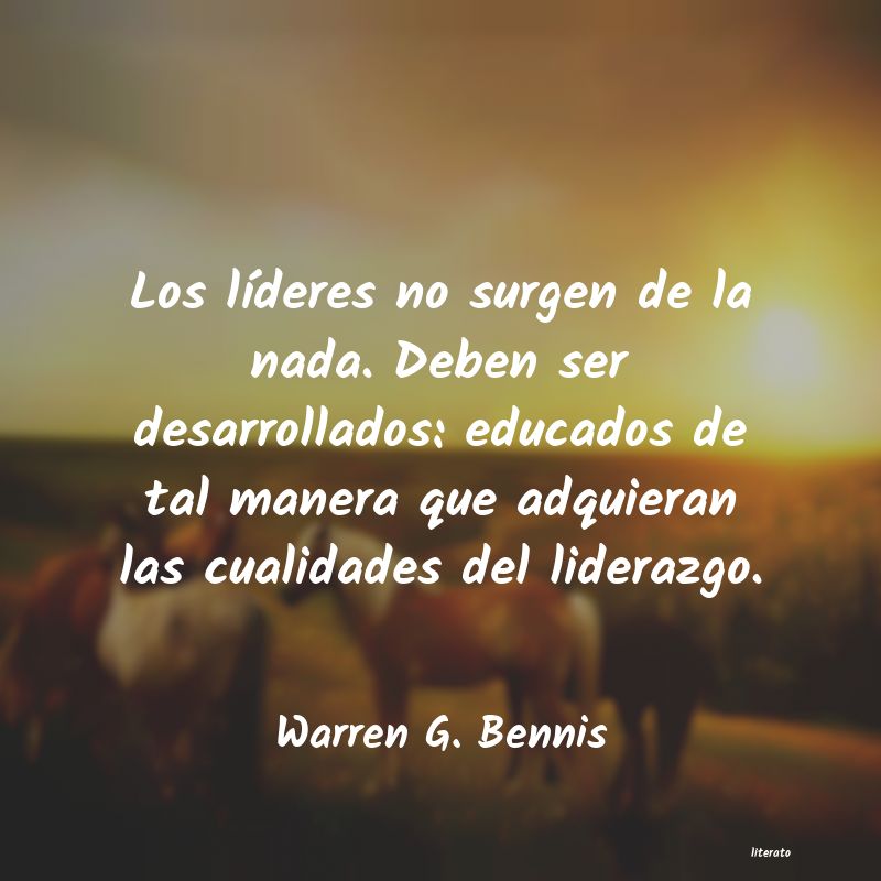 Frases de Warren G. Bennis