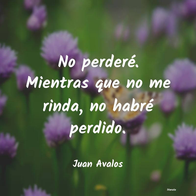 Frases de Juan Avalos