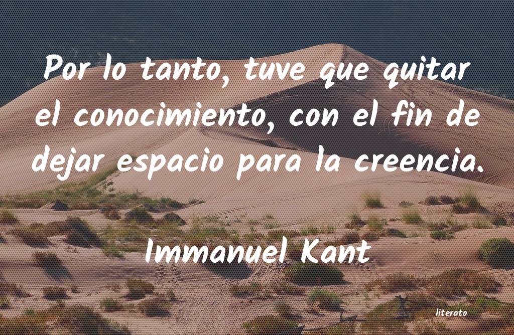 Frases de Immanuel Kant