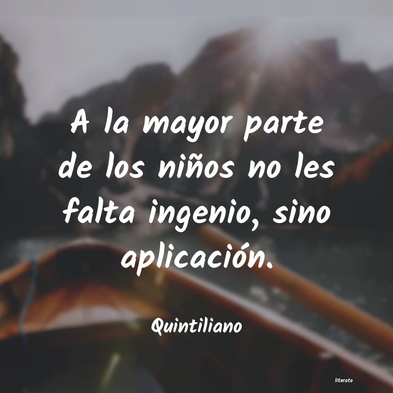 Frases de Quintiliano