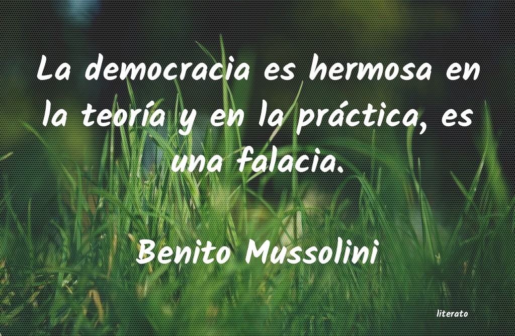 frases de Benito Mussolini