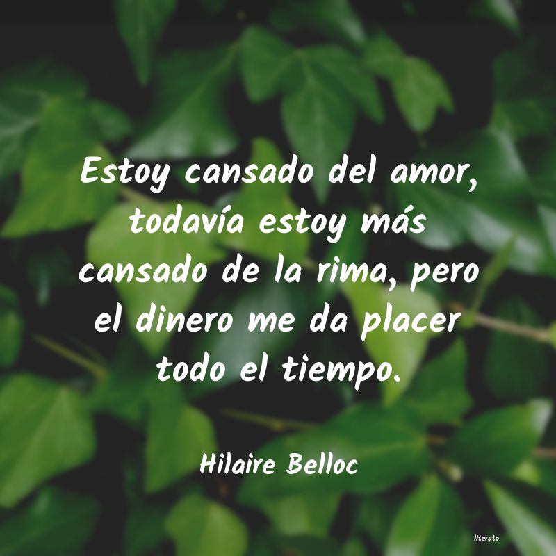 Frases de Hilaire Belloc