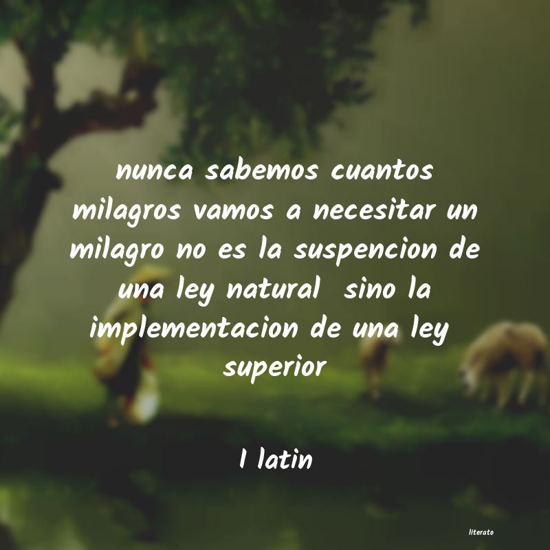 frases de I latin