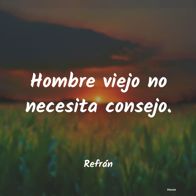 Frases de Refrán