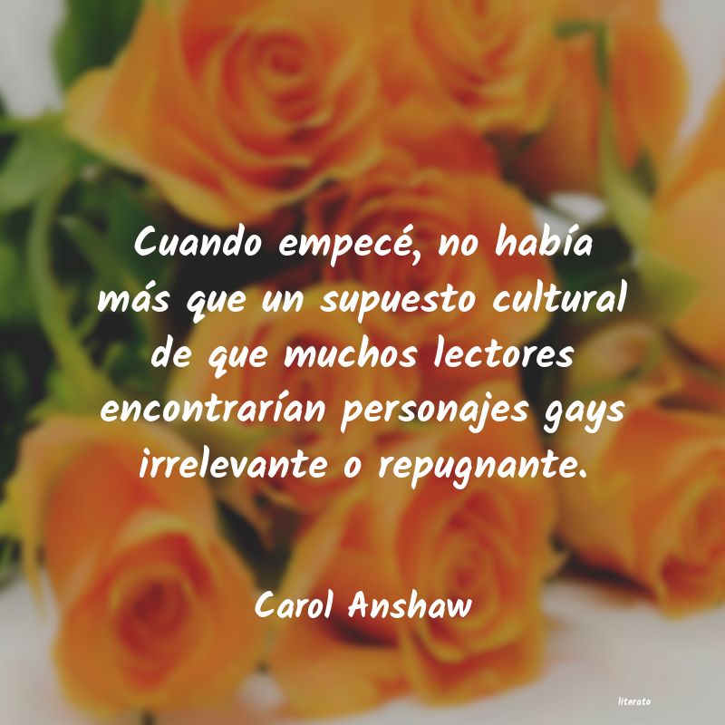 frases de Carol Anshaw