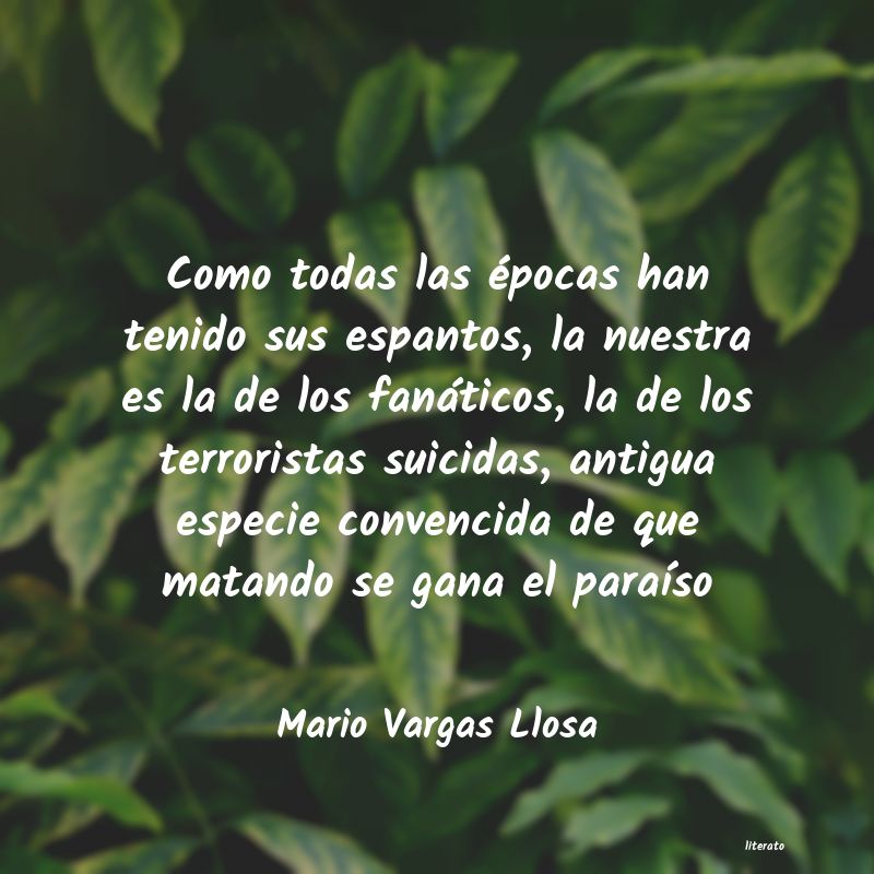 Frases de Mario Vargas Llosa