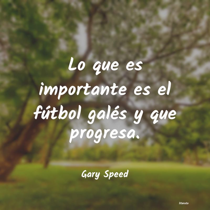frases de Gary Speed