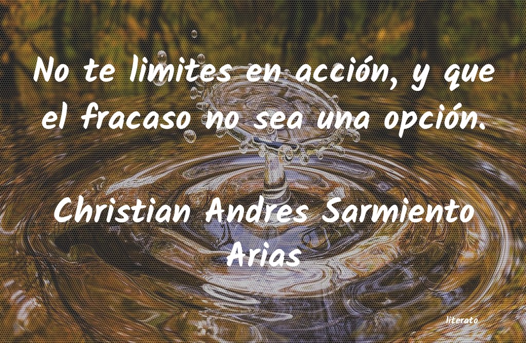 frases de Christian Andres Sarmiento Arias
