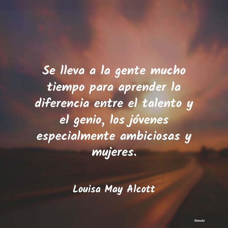frases de Louisa May Alcott
