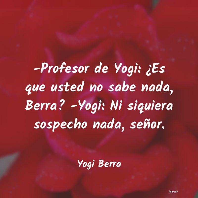 frases de Yogi Berra