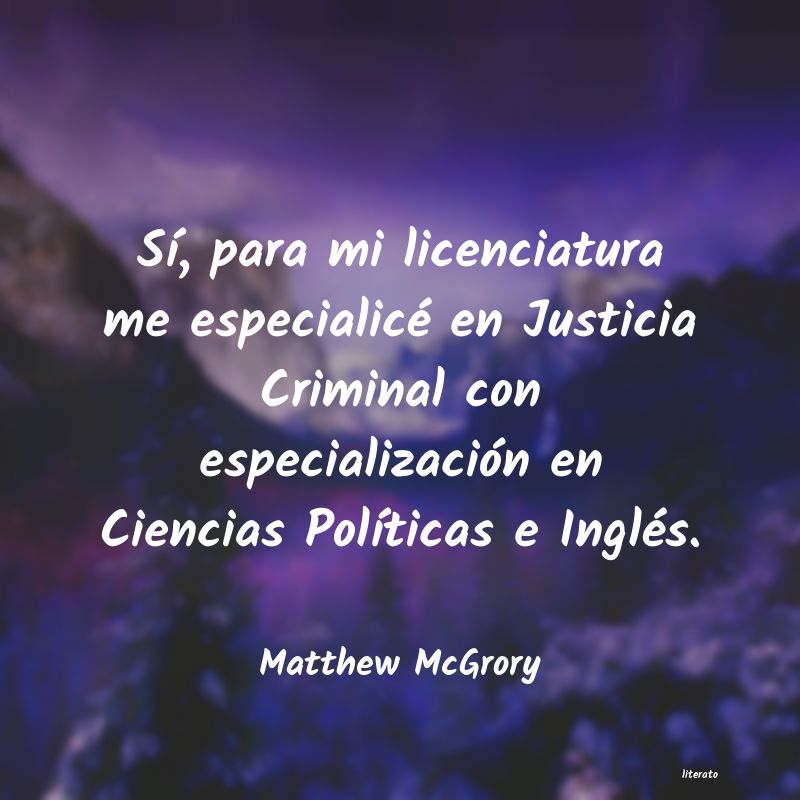 frases de Matthew McGrory