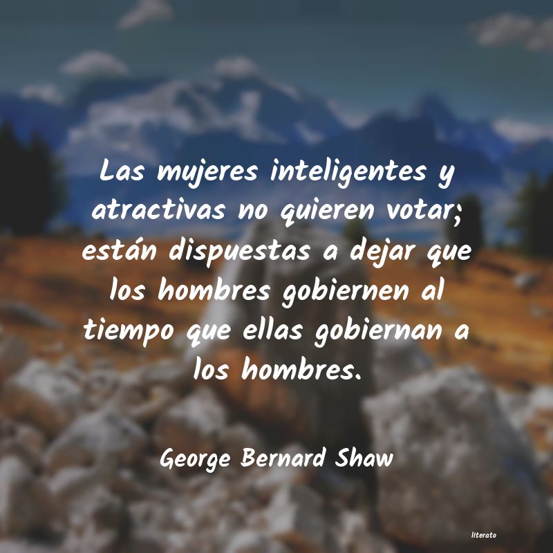 george bernard shaw sola una tragedia