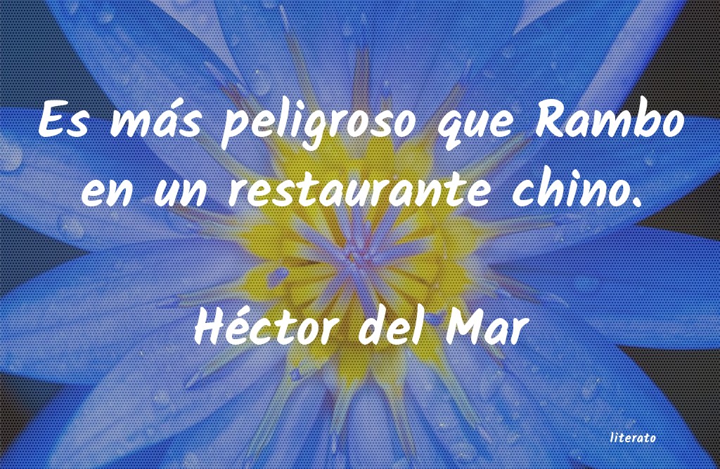 Frases de Héctor del Mar