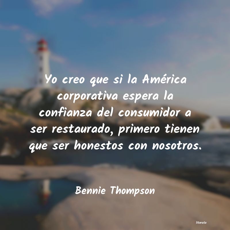 Frases de Bennie Thompson