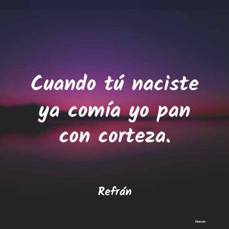 Frases de Refrán