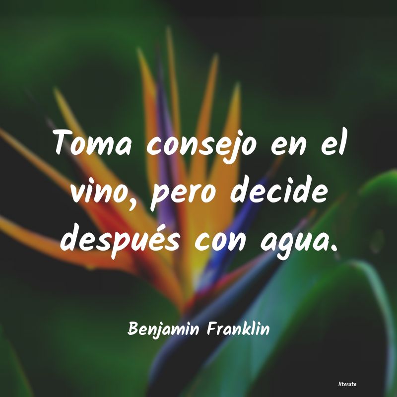 Frases de Benjamin Franklin