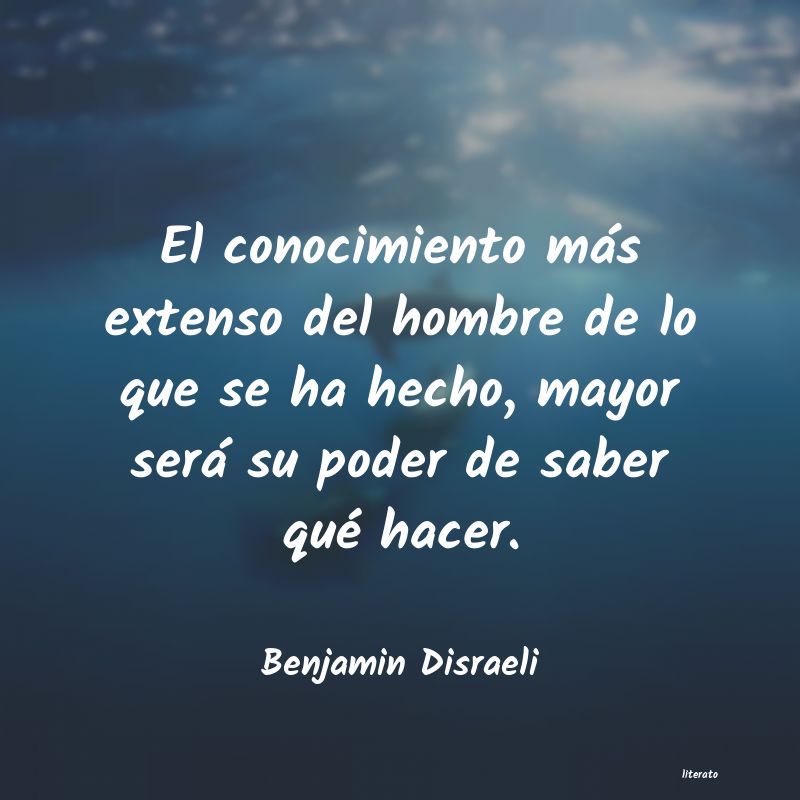 frases de Benjamin Disraeli