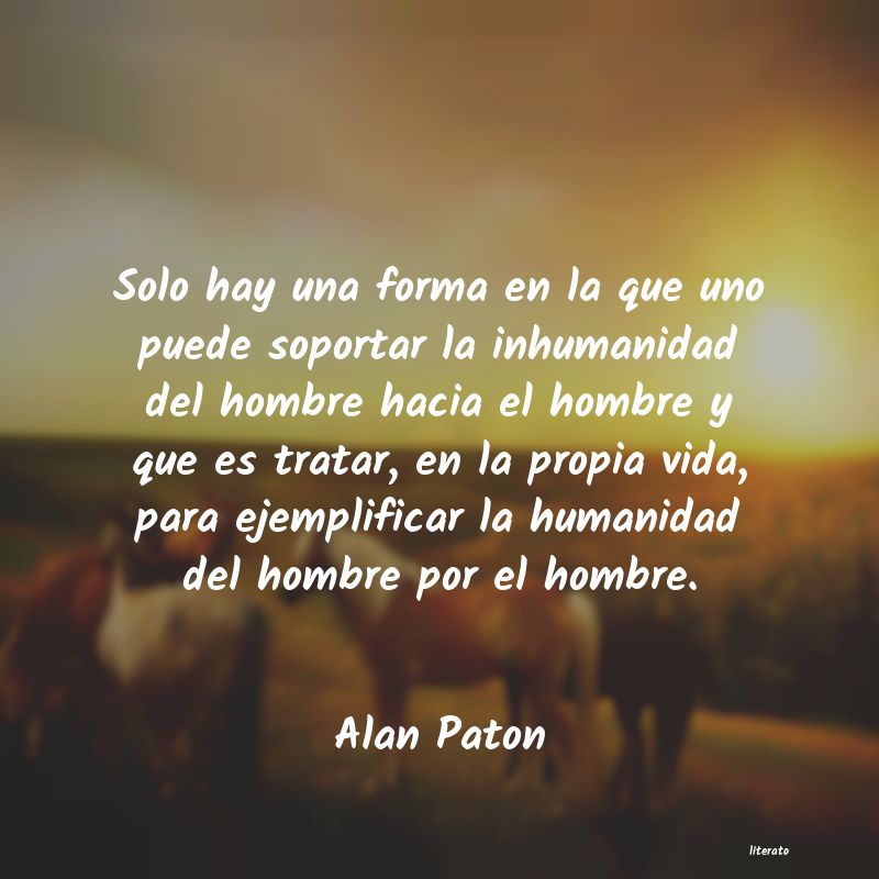 frases de Alan Paton