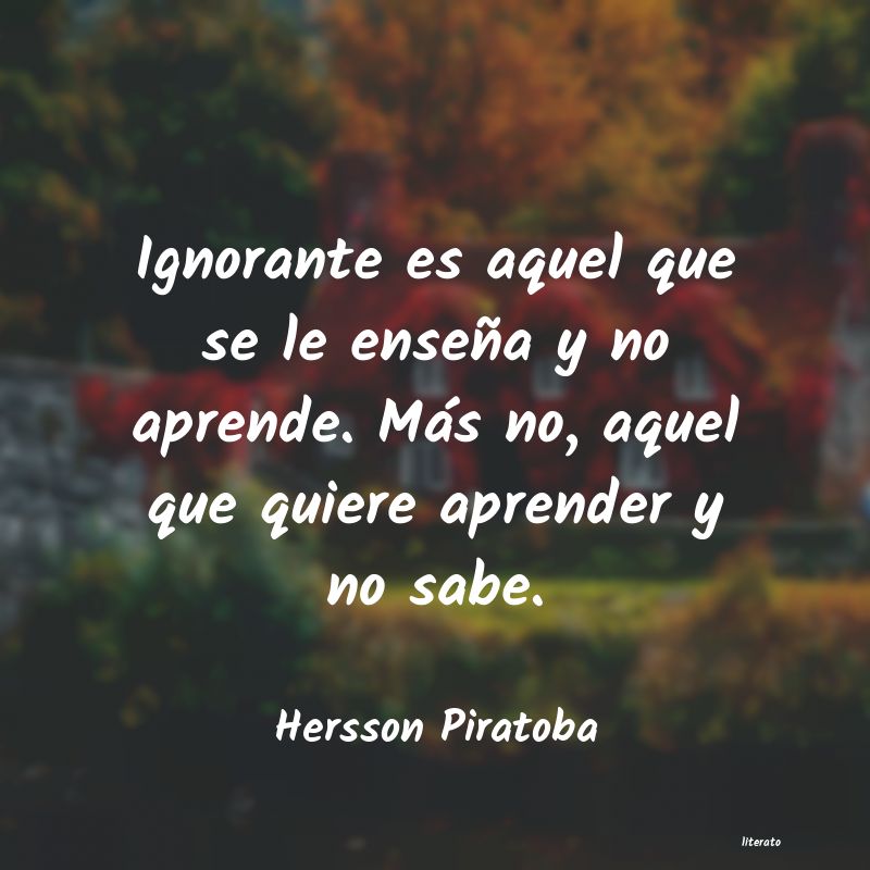 Frases de Hersson Piratoba