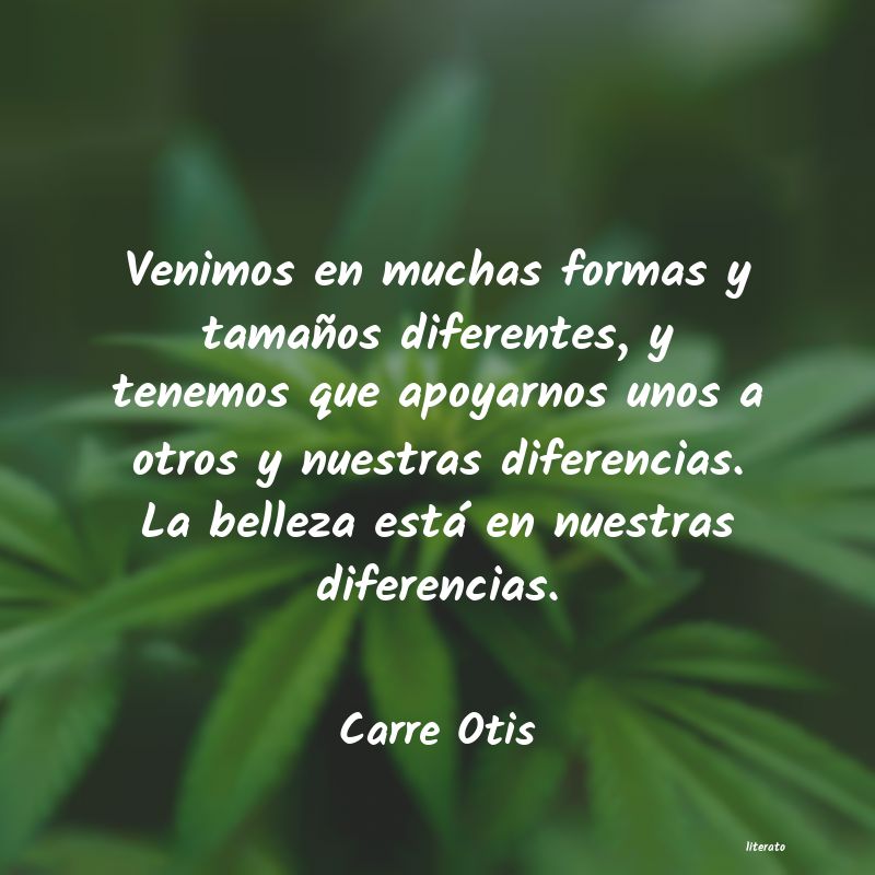 frases de Carre Otis