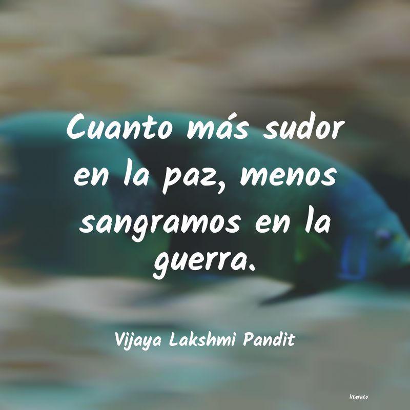 Frases de Vijaya Lakshmi Pandit