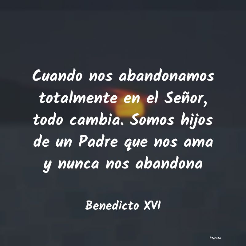 Frases de Benedicto XVI