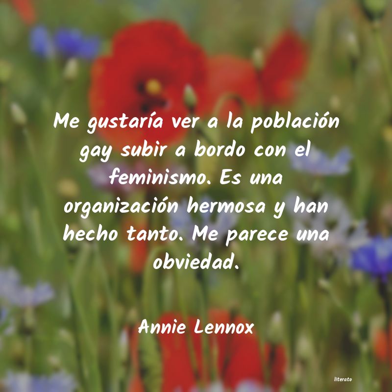 frases de Annie Lennox