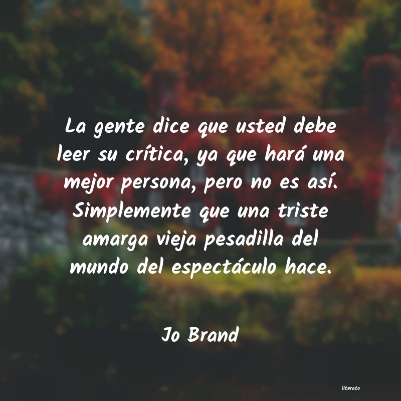 frases de Jo Brand