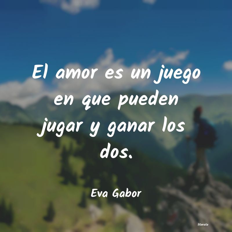 amor es el juego en el que un par de ciegos
