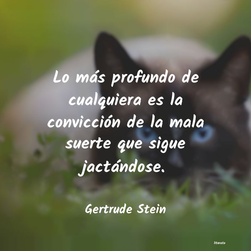 frases de Gertrude Stein