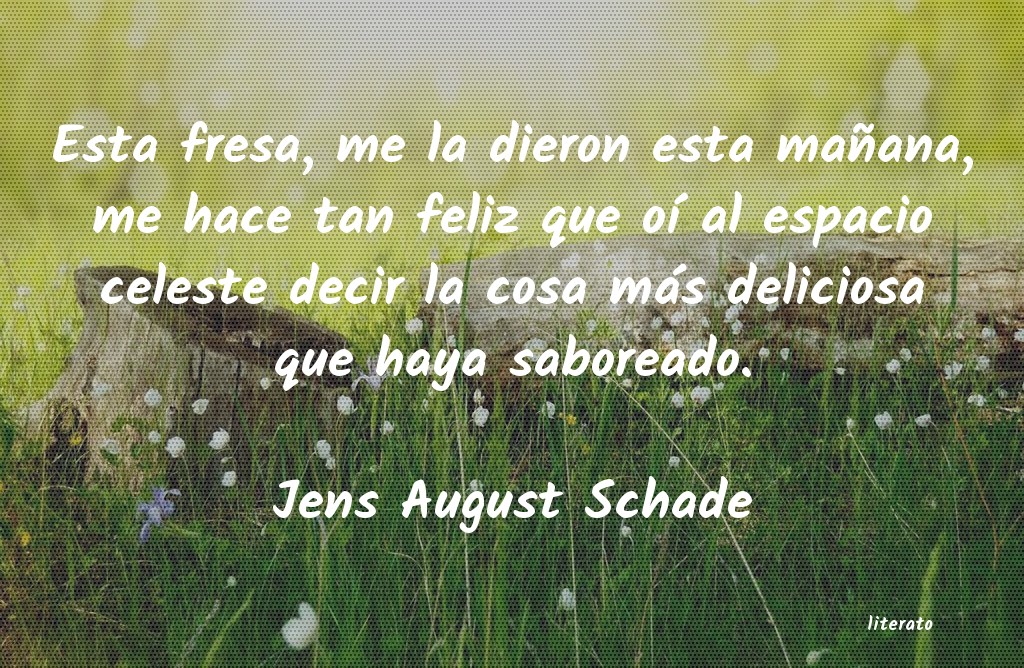 Frases de Jens August Schade