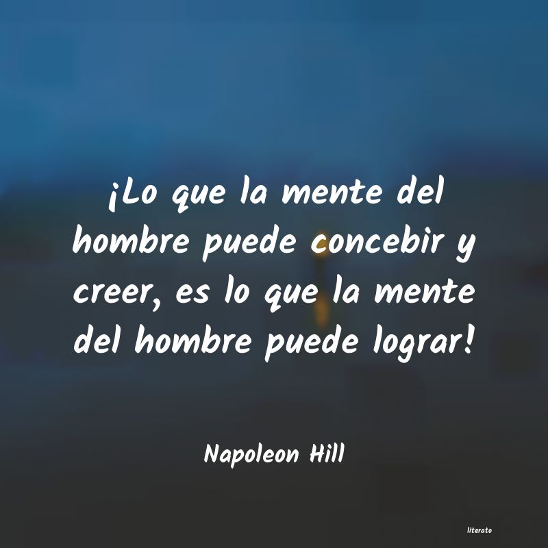 frases de Napoleon Hill