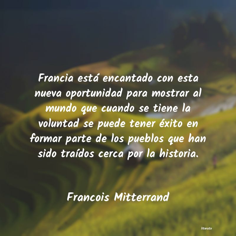 Frases de Francois Mitterrand