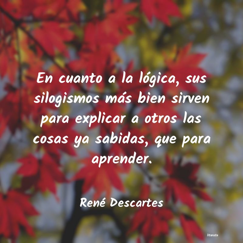 frases de René Descartes