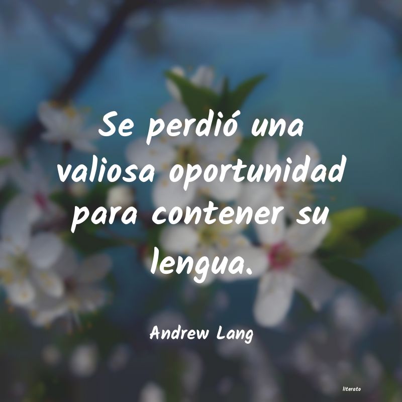 Frases de Andrew Lang