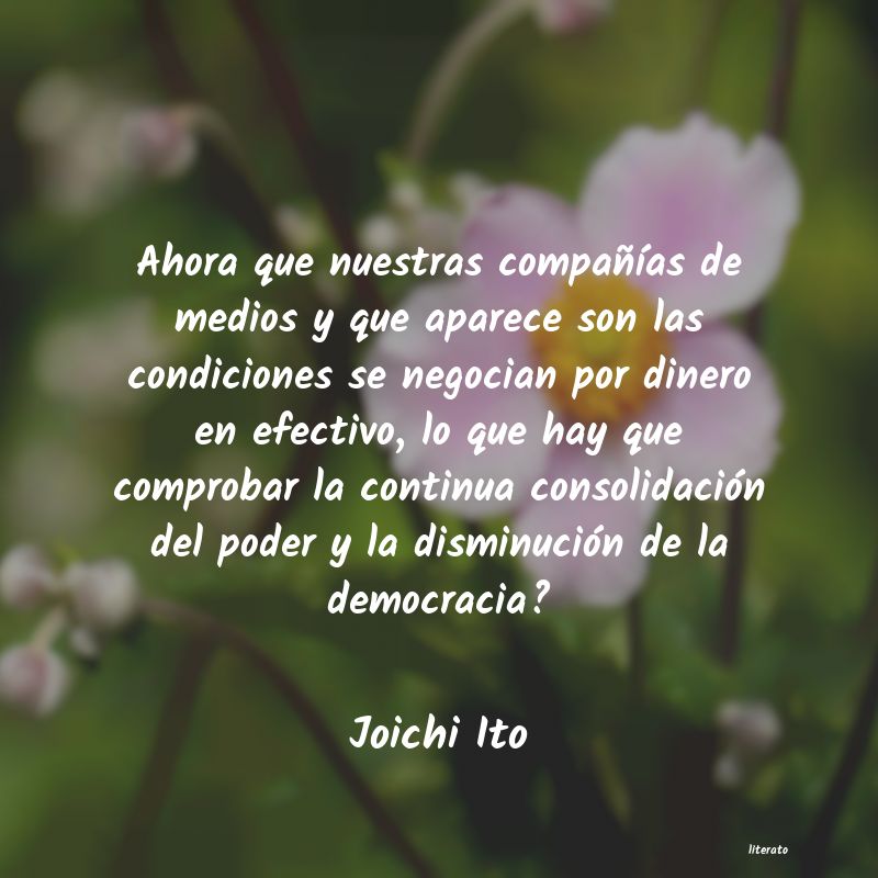 Frases de Joichi Ito