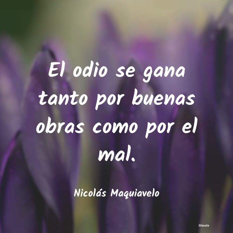 frases de Nicolás Maquiavelo