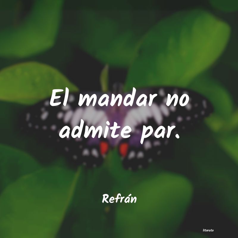 Frases de Refrán