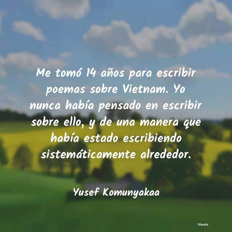 frases de Yusef Komunyakaa