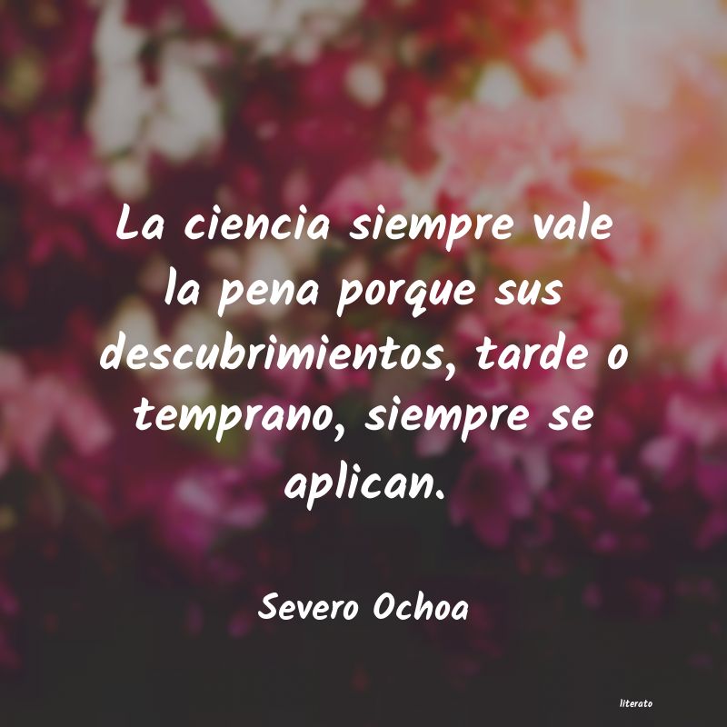 frases de Severo Ochoa