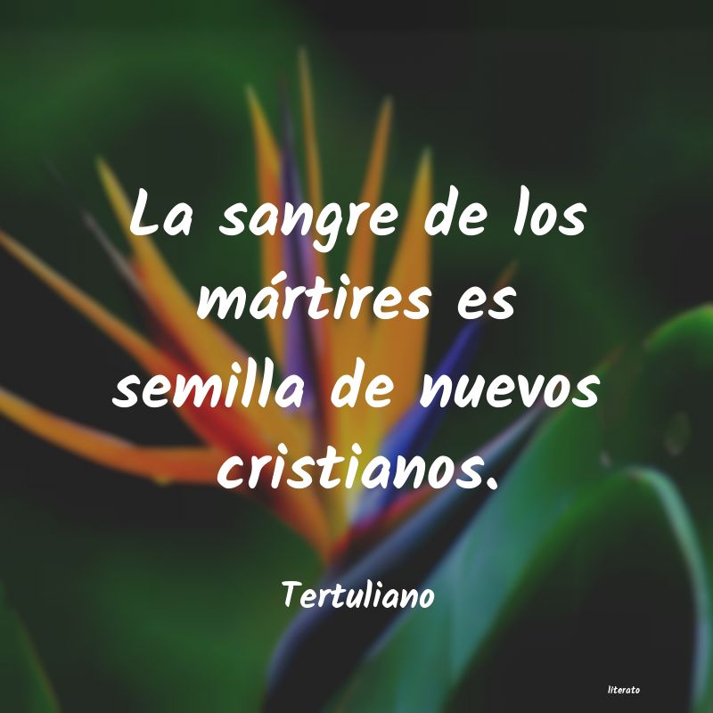 frases de Tertuliano