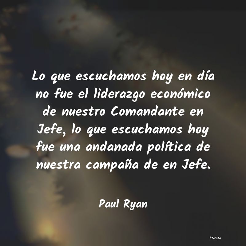 Frases de Paul Ryan