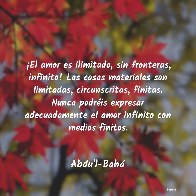 frases de Abdu'l-Bahá