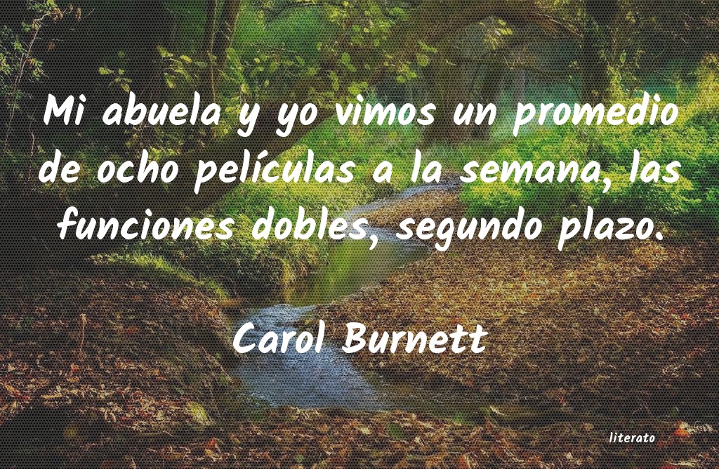frases de Carol Burnett