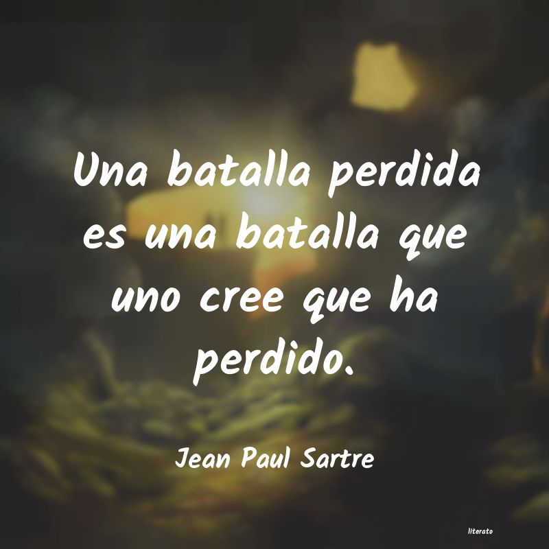 frases de Jean Paul Sartre