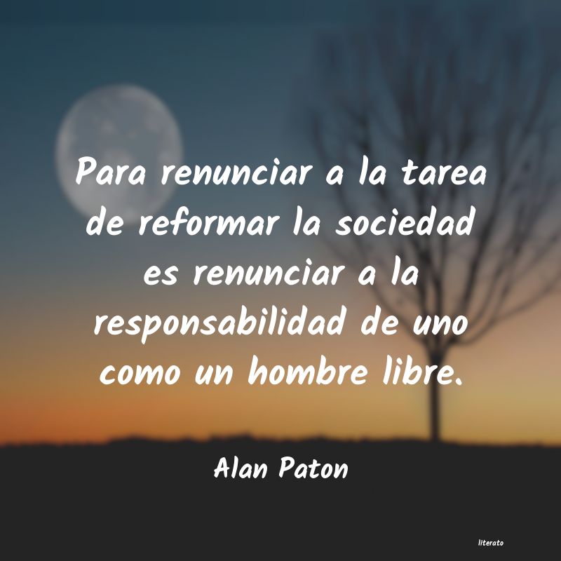 frases de Alan Paton